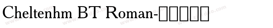 Cheltenhm BT Roman字体转换